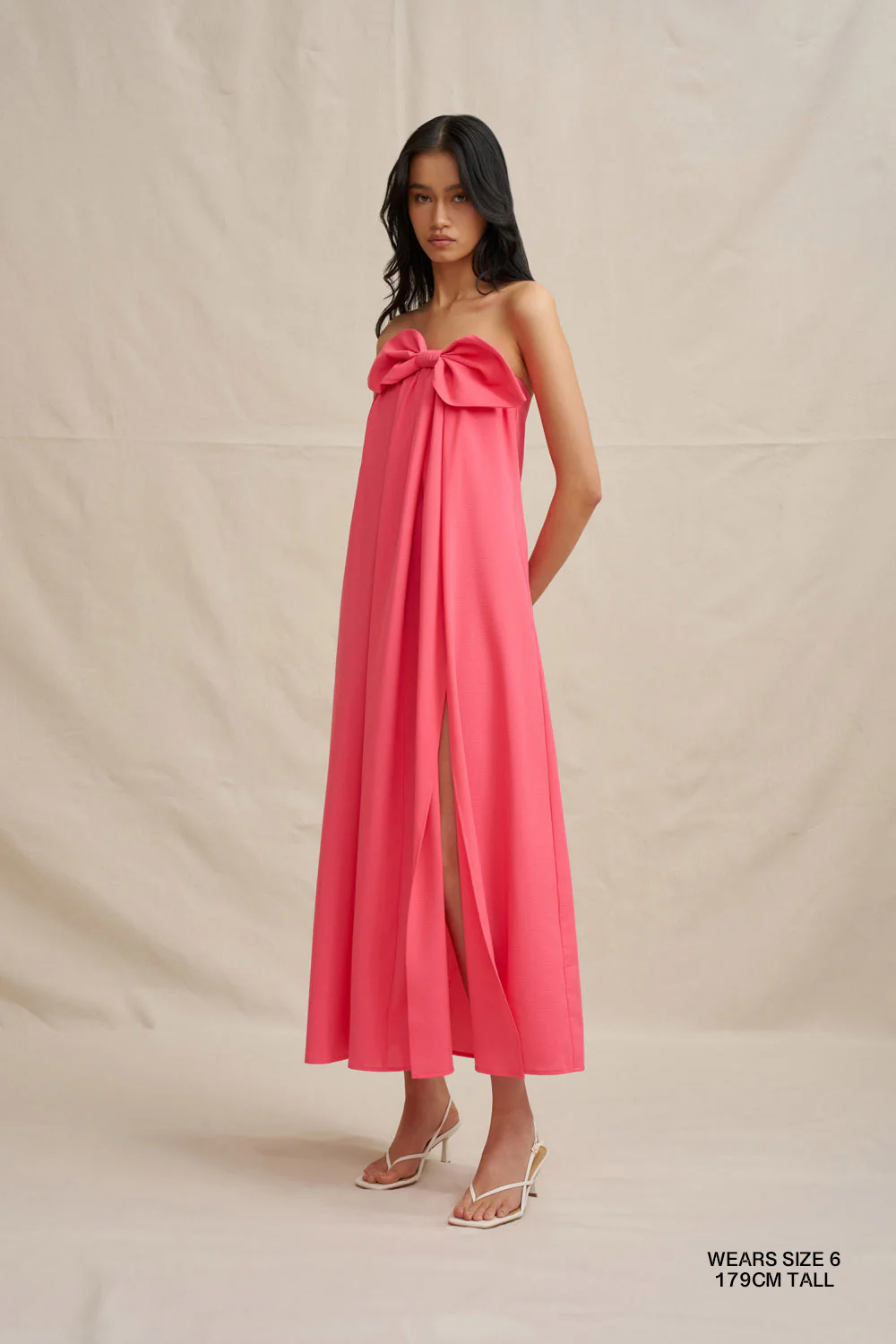 Sabrina Maxi Dress - Coral Pink - Image 3