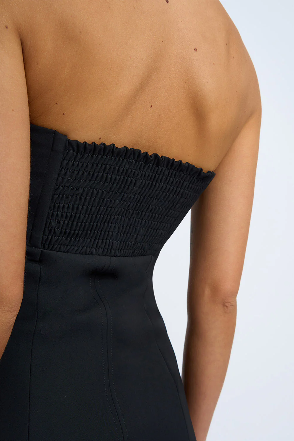 Sebina Strapless Panel Mini Dress | Final Sale - Black - Image 4
