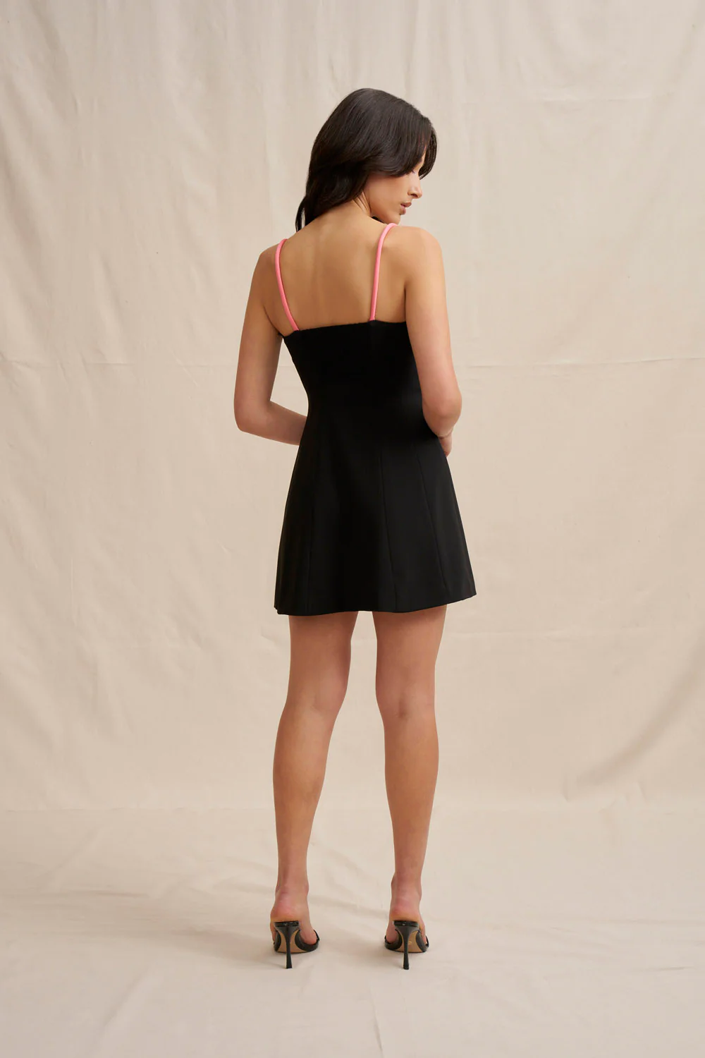 Serena Pipe Mini Dress - Black - Image 5