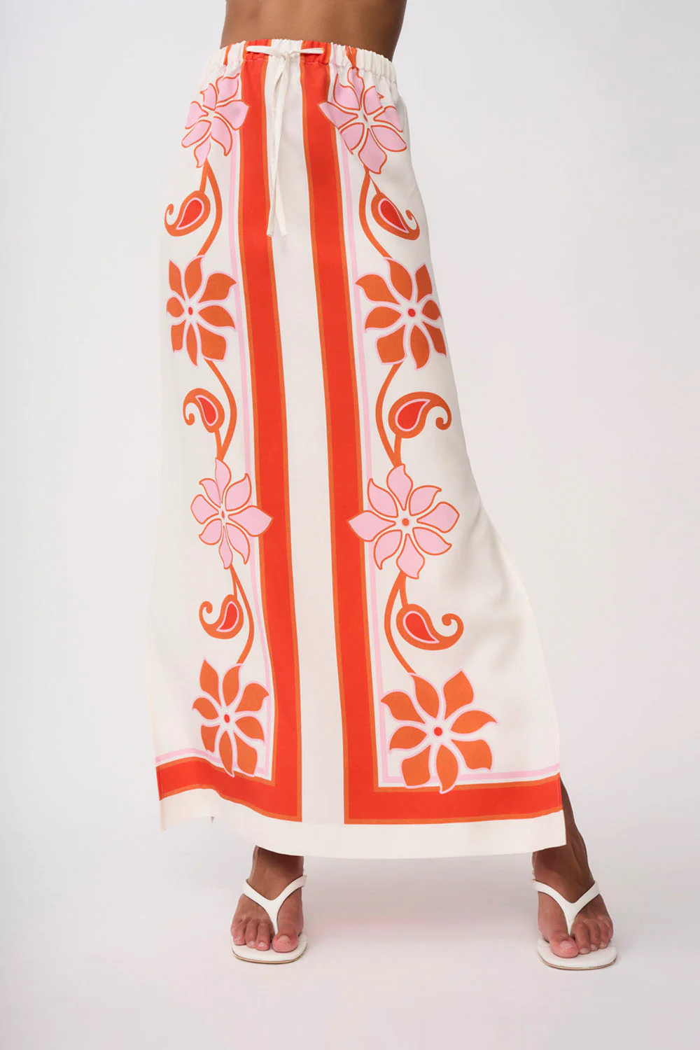 Sierra Paradiso Long Sun Skirt | Final Sale - Pink Red Orange - Image 2