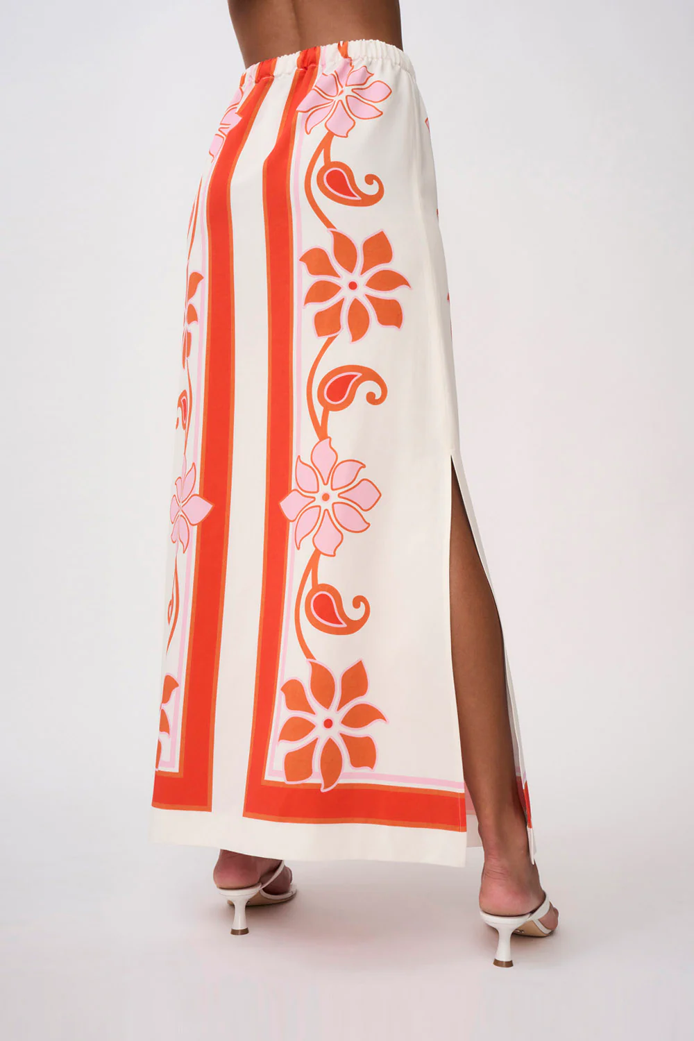 Sierra Paradiso Long Sun Skirt | Final Sale - Pink Red Orange - Image 3