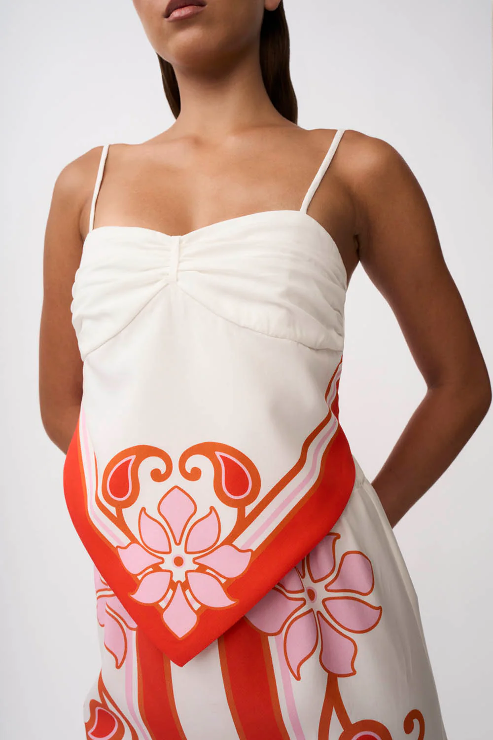 Sierra Paradiso Tie Back Cami | Final Sale - Pink Red Orange - Image 2
