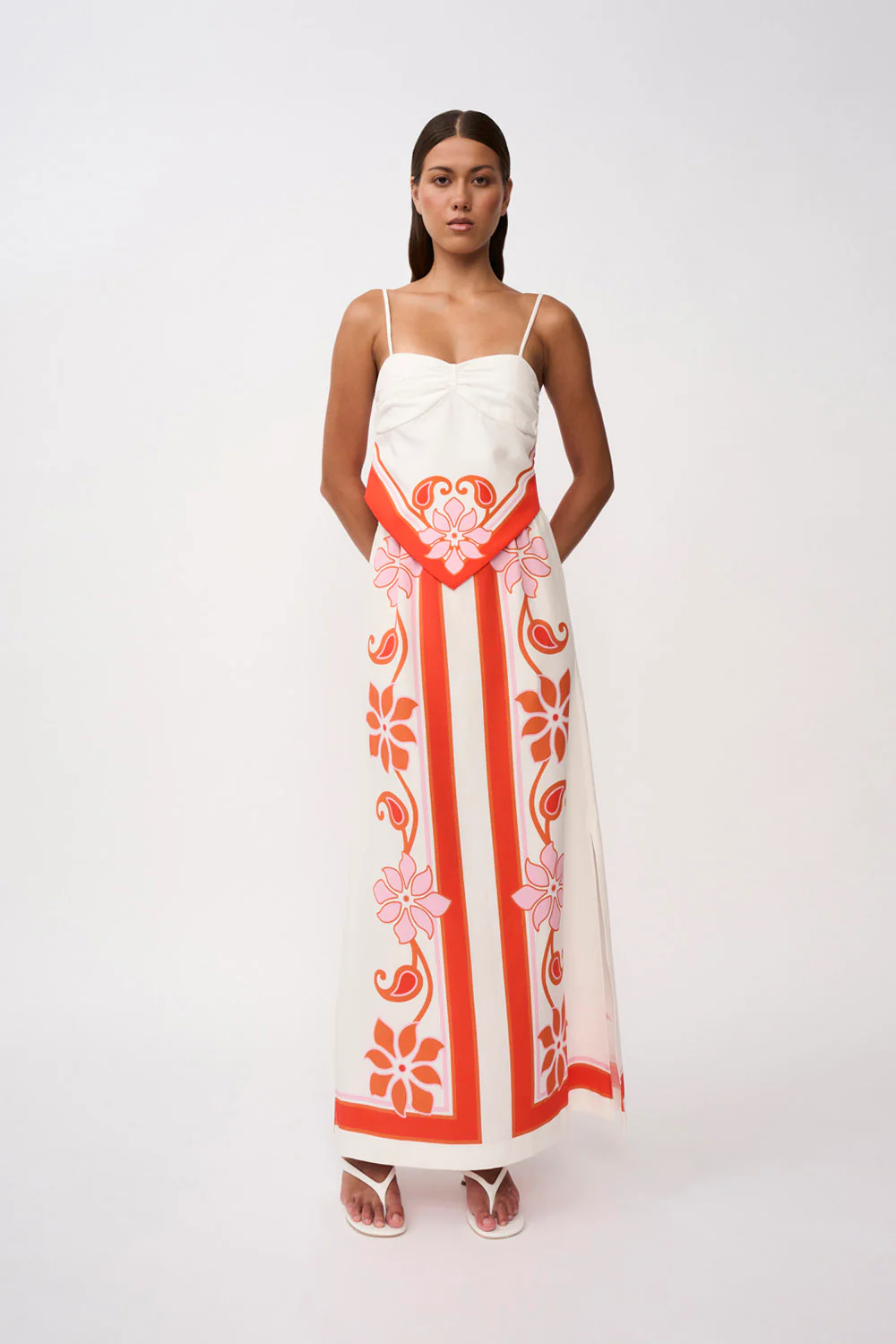 Sierra Paradiso Tie Back Cami | Final Sale - Pink Red Orange - Image 5