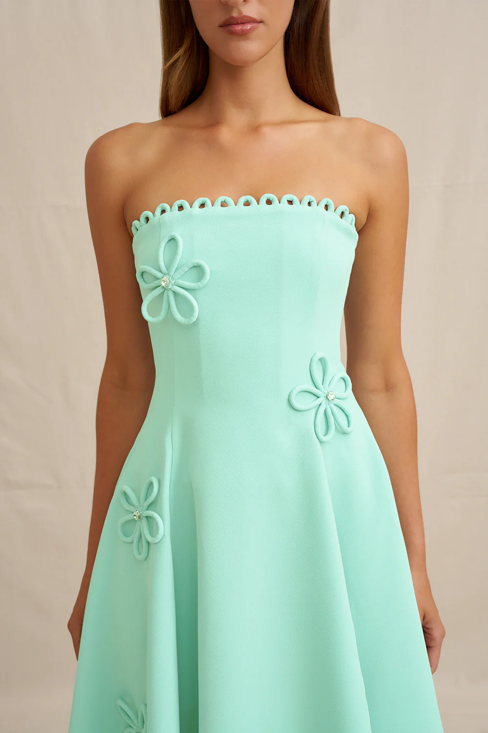 Sky Flower Strapless Dress - Image 4