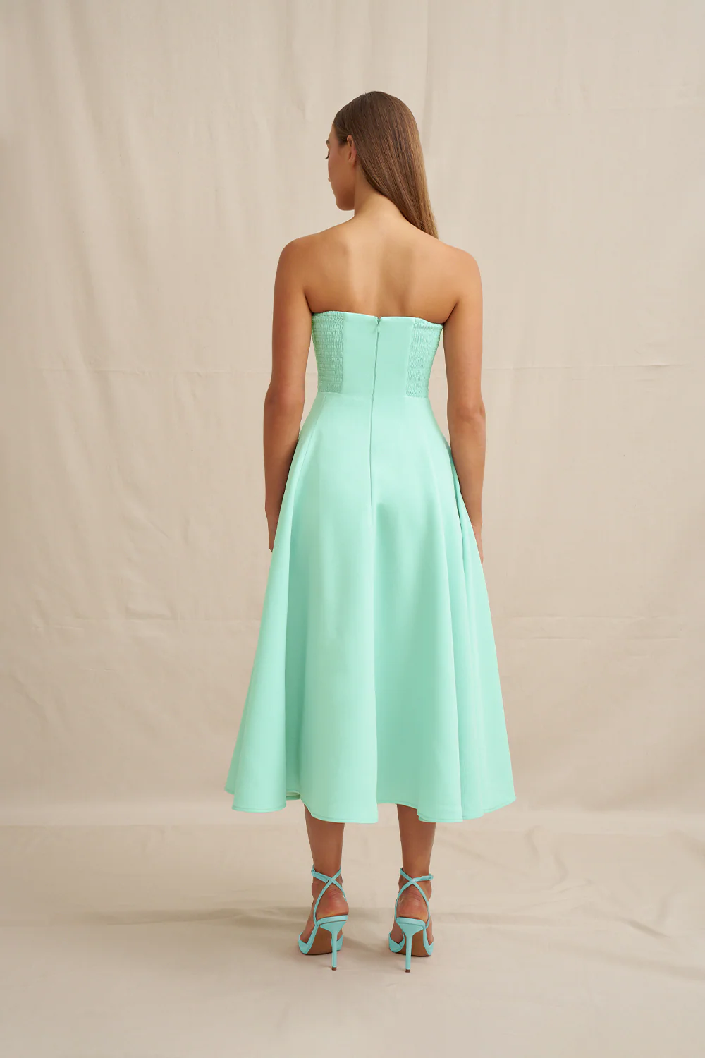 Sky Flower Strapless Dress - Image 5