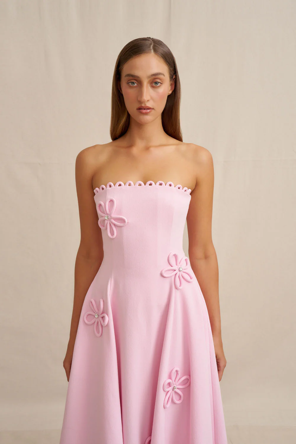 Sky Flower Strapless Dress - Image 10