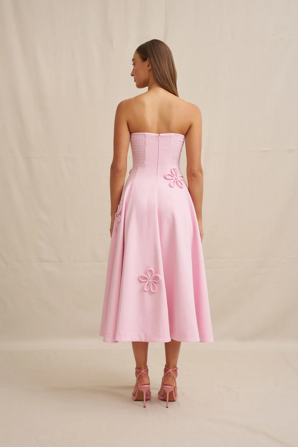 Sky Flower Strapless Dress - Image 9