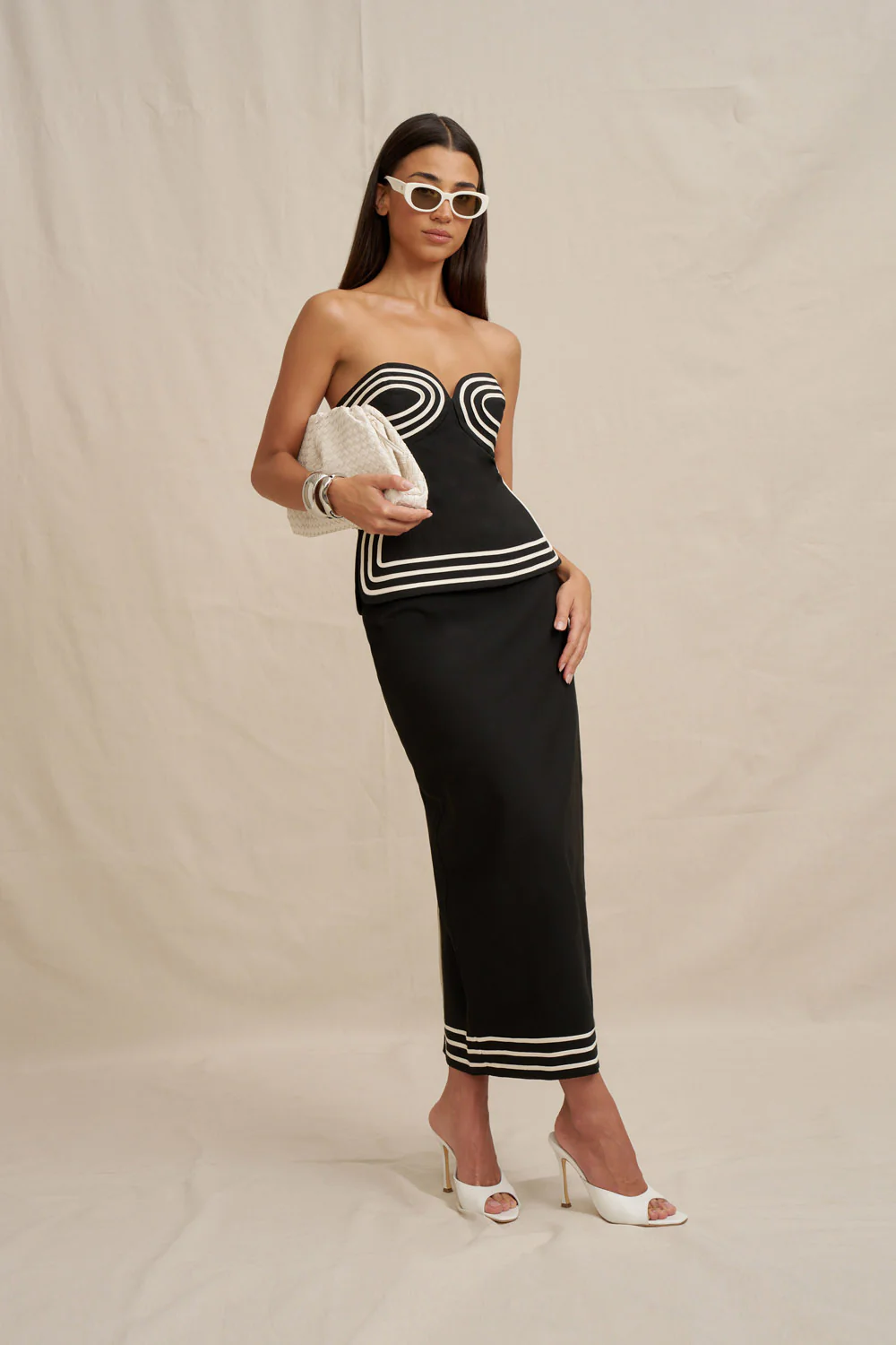 Sloane Stripe Ankle Skirt - Image 10