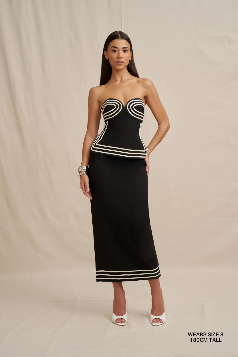 Sloane Stripe Ankle Skirt - Image 3