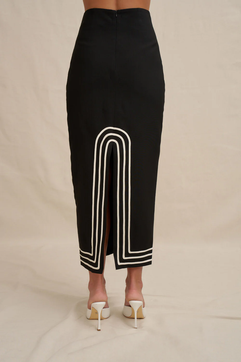 Sloane Stripe Ankle Skirt - Image 4