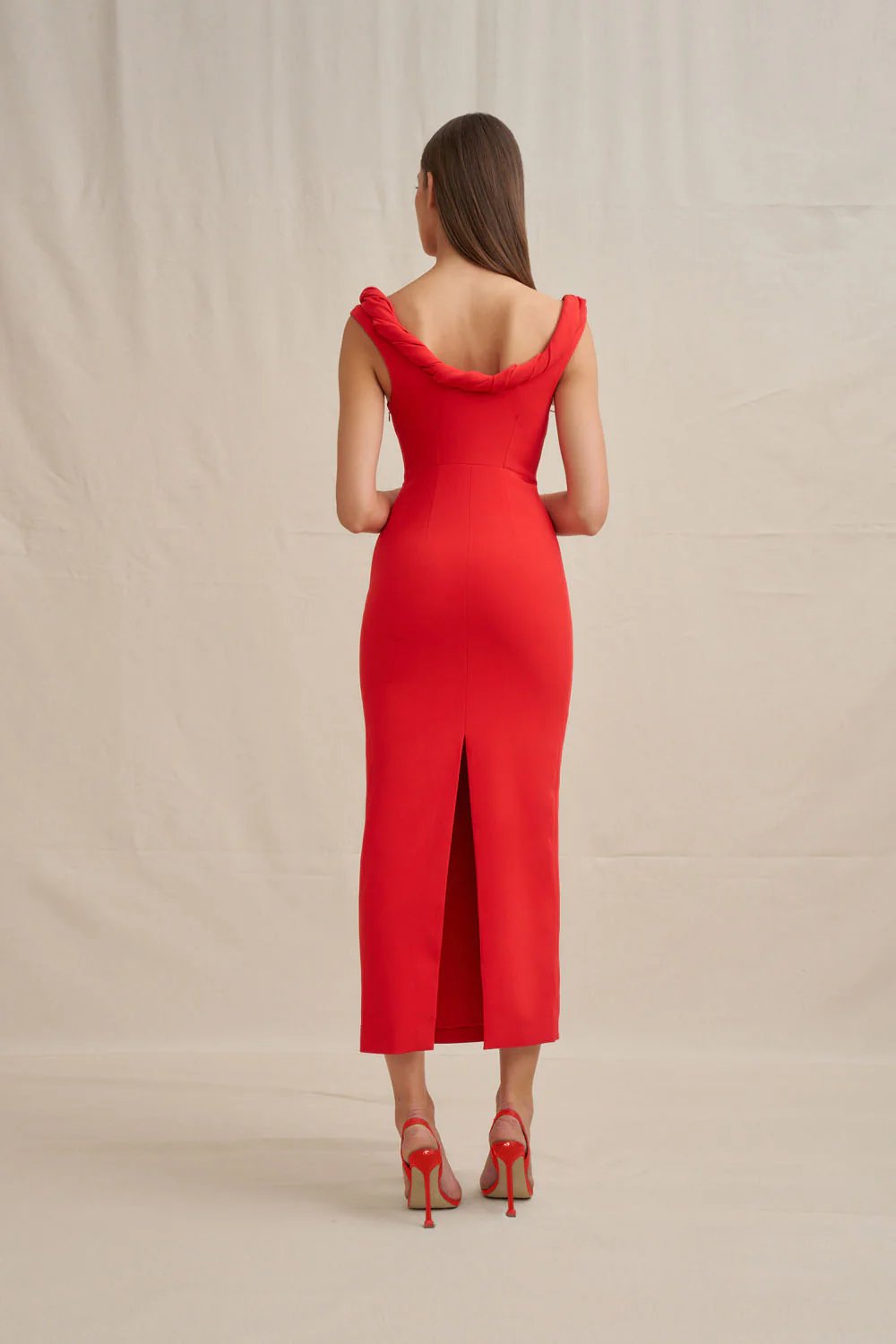 Talia Twist Midi Dress - Image 8