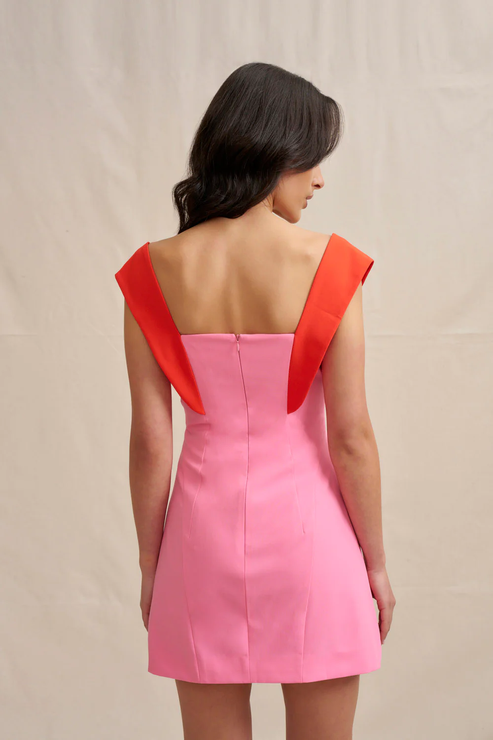 The Cleo Mini Dress - Red Pink - Image 7