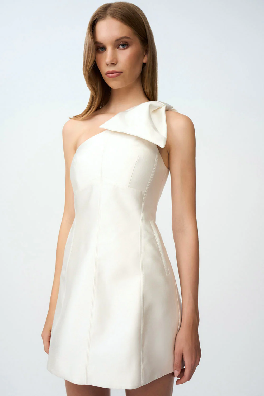 Diana Bow Mini Dress | Final Sale - Ivory - Image 2