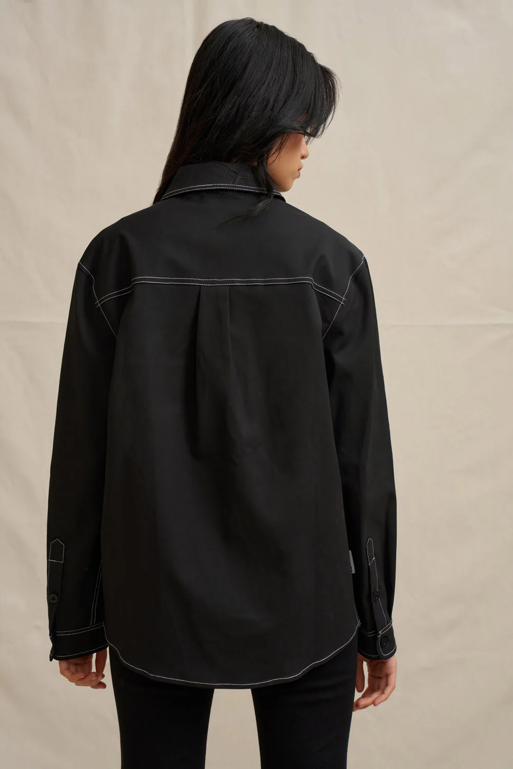 The Midnight Pocket Shacket- Black - Image 5