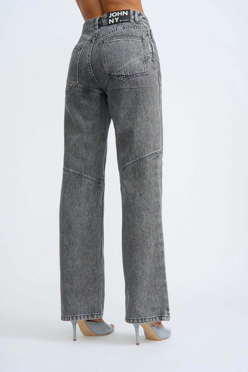 Rebel Cut Johnny Jean | Final Sale - Grey Stone Wash - Image 3
