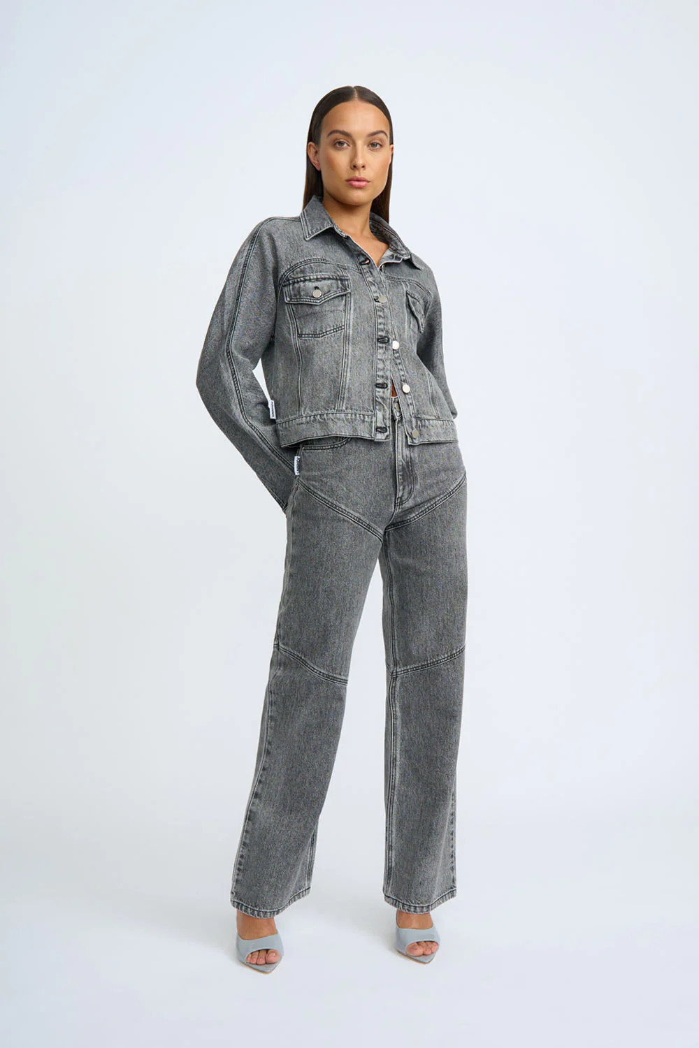Rebel Cut Johnny Jean | Final Sale - Grey Stone Wash - Image 8
