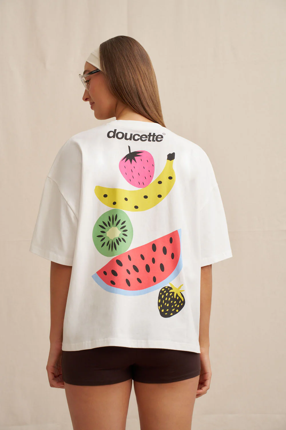 Unisex Stacked Fruit Compact Tee - Image 5