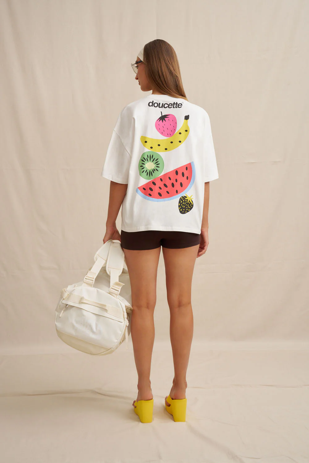 Unisex Stacked Fruit Compact Tee - Image 8