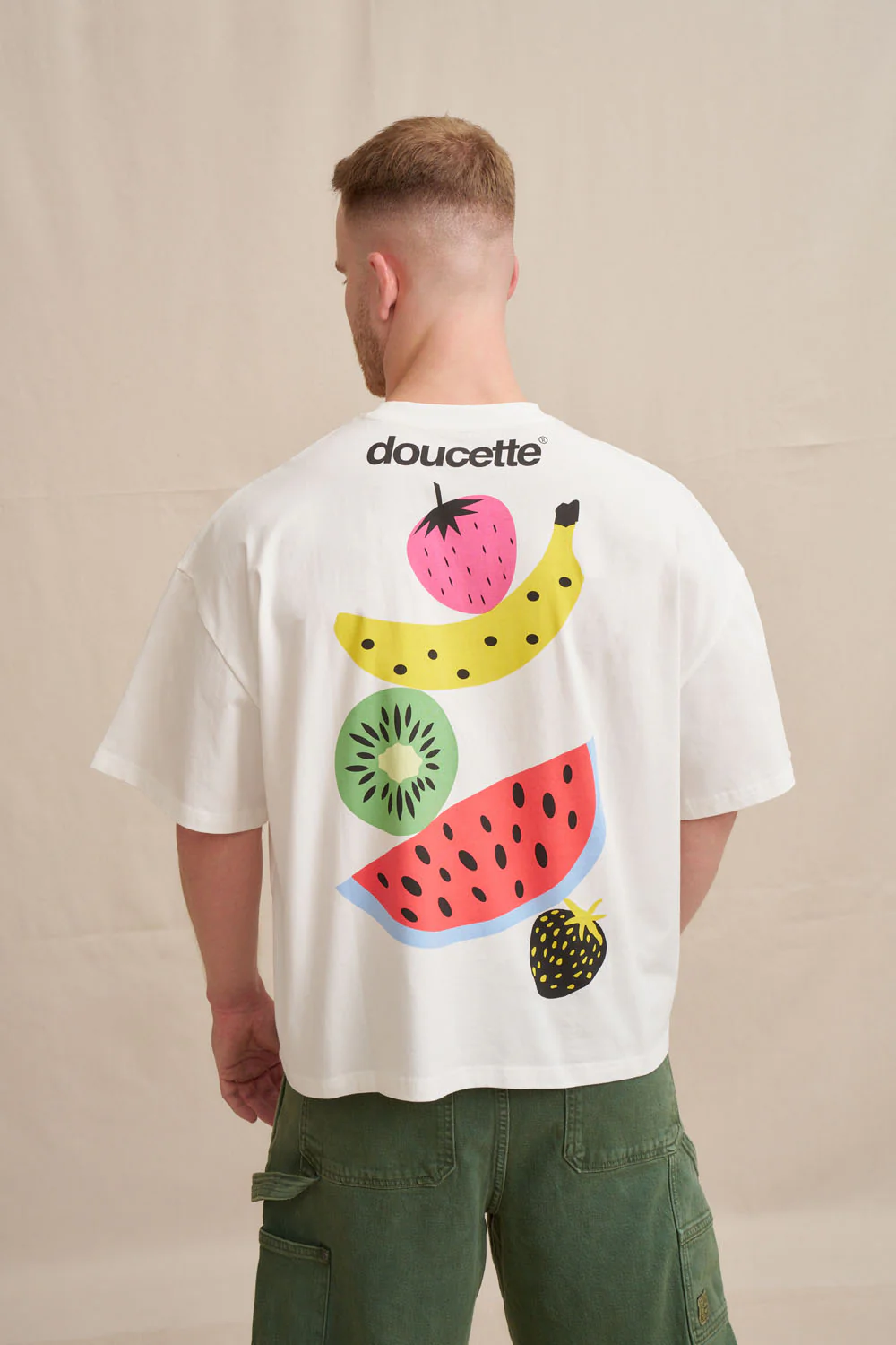 Unisex Stacked Fruit Compact Tee - Image 5