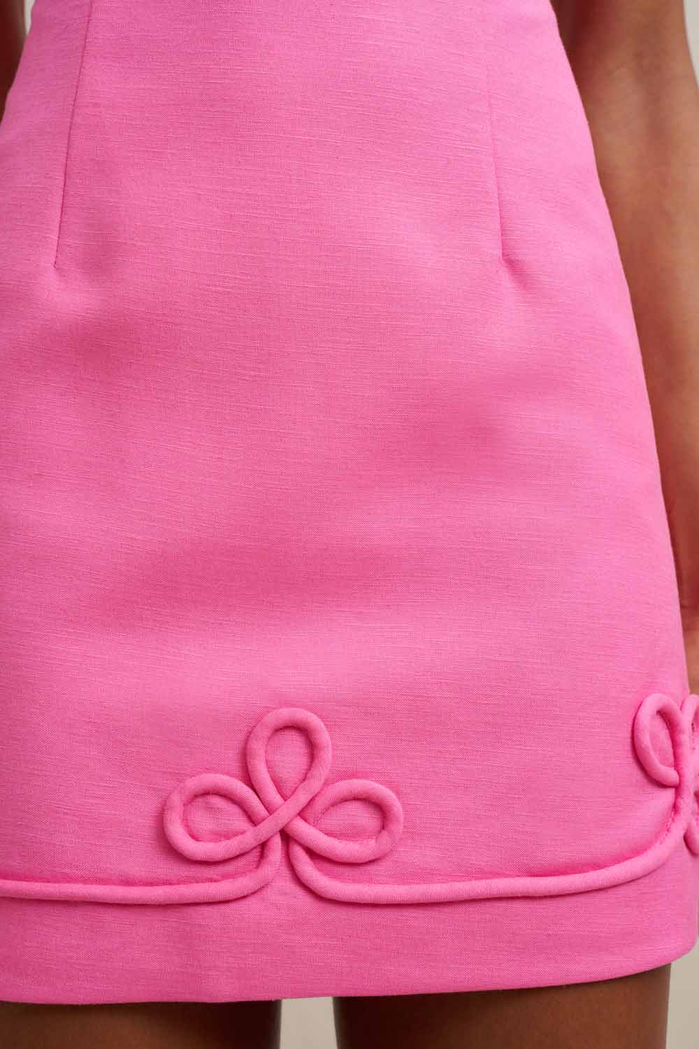 Valencia Mini Dress - Taffy Pink - Image 4