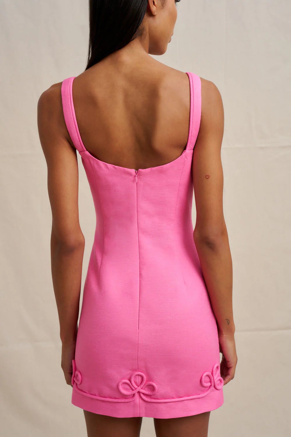 Valencia Mini Dress - Taffy Pink - Image 5