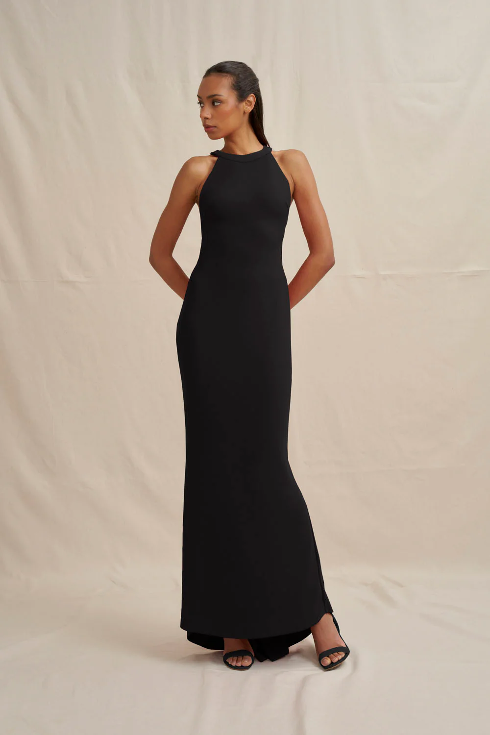 Velora Open Back Jersey Gown - Image 6