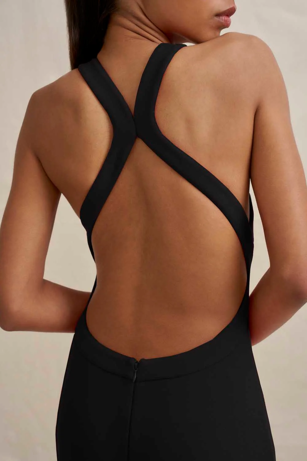 Velora Open Back Jersey Gown - Image 7