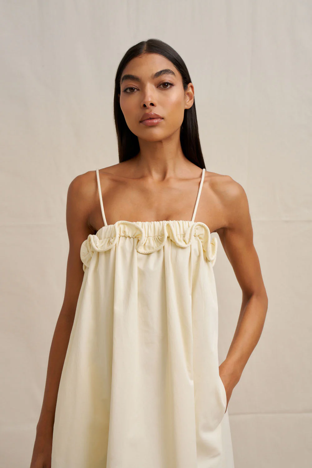Verona Sun Dress - Ecru - Image 2