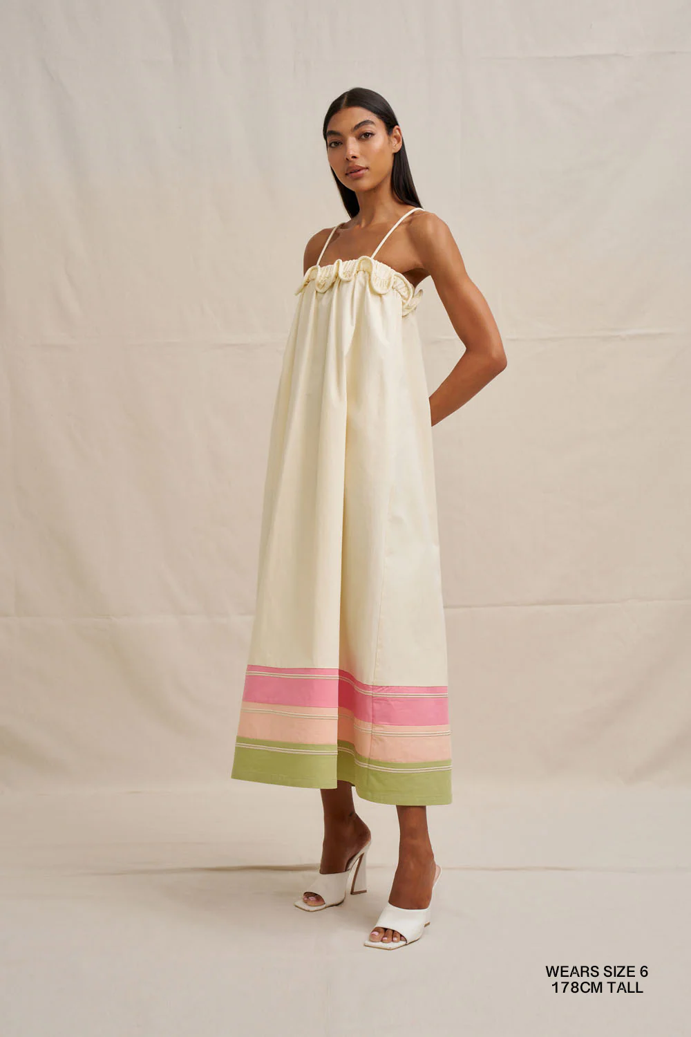 Verona Sun Dress - Ecru - Image 3