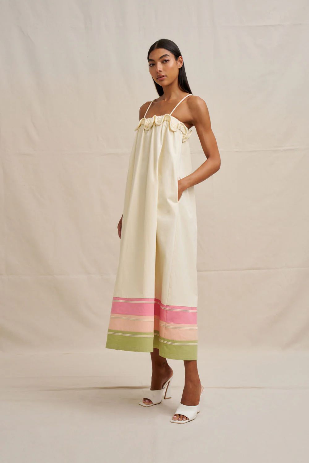 Verona Sun Dress - Ecru - Image 5