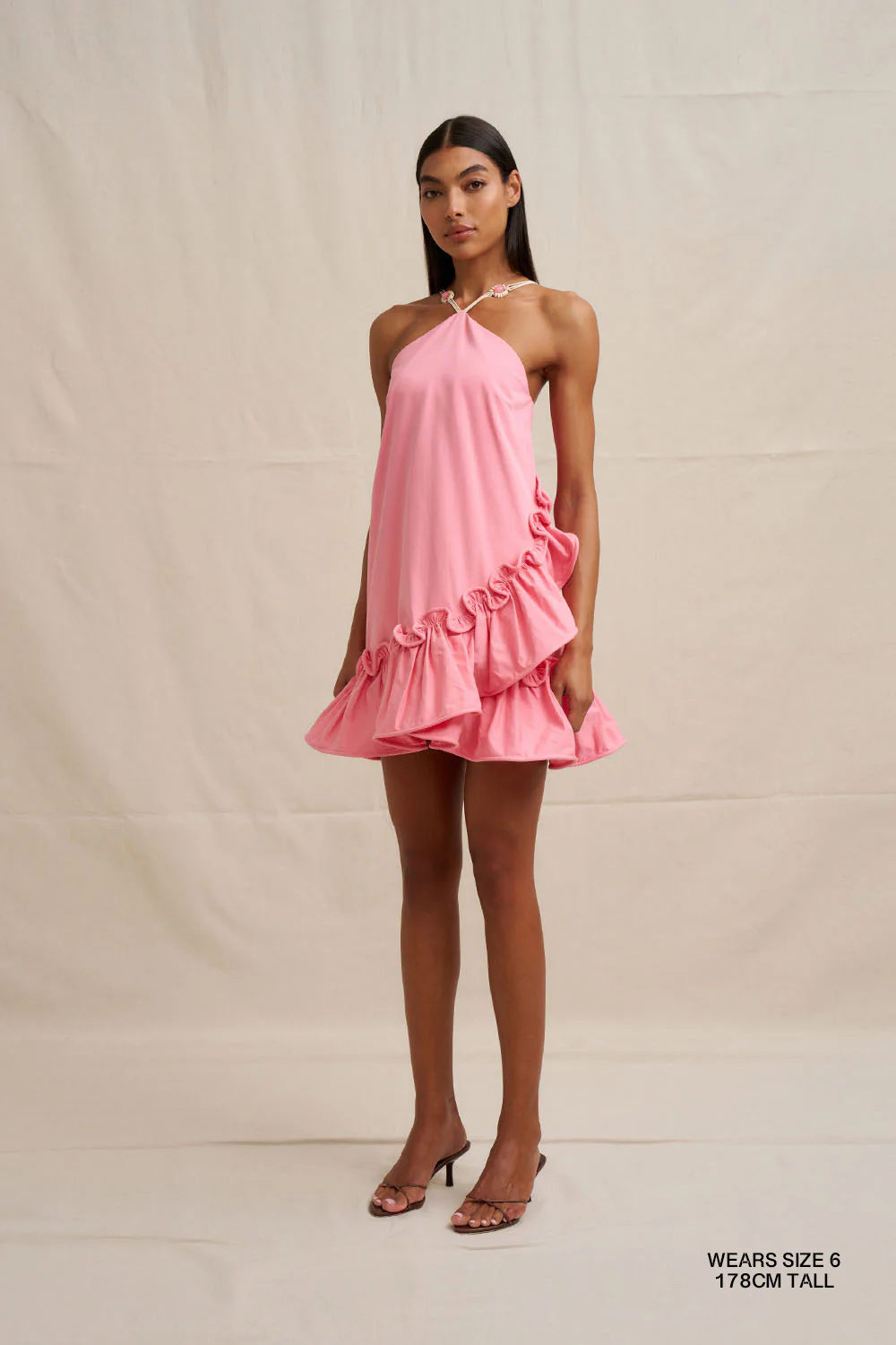 Verona Mini Dress - Pink - Image 3