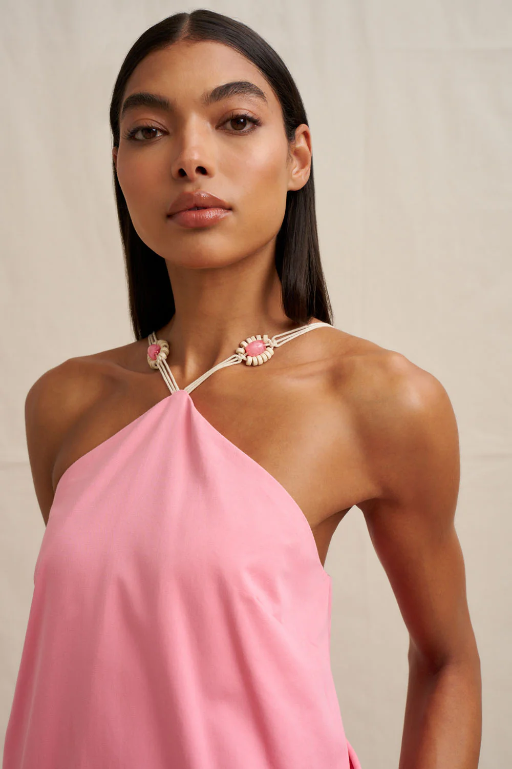 Verona Mini Dress - Pink - Image 7