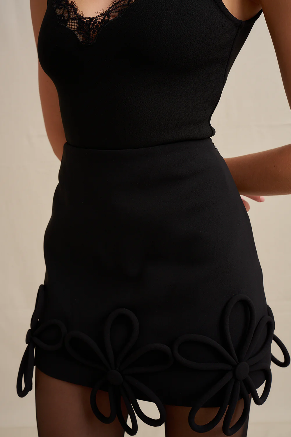 Zinnia Flower Mini Skirt - Image 4